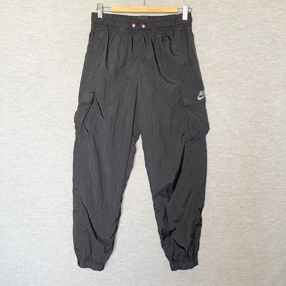 Nike Icon Clash Nylon Cargo Pants Sz Small Loose Fit No Drawstring CV9046 010